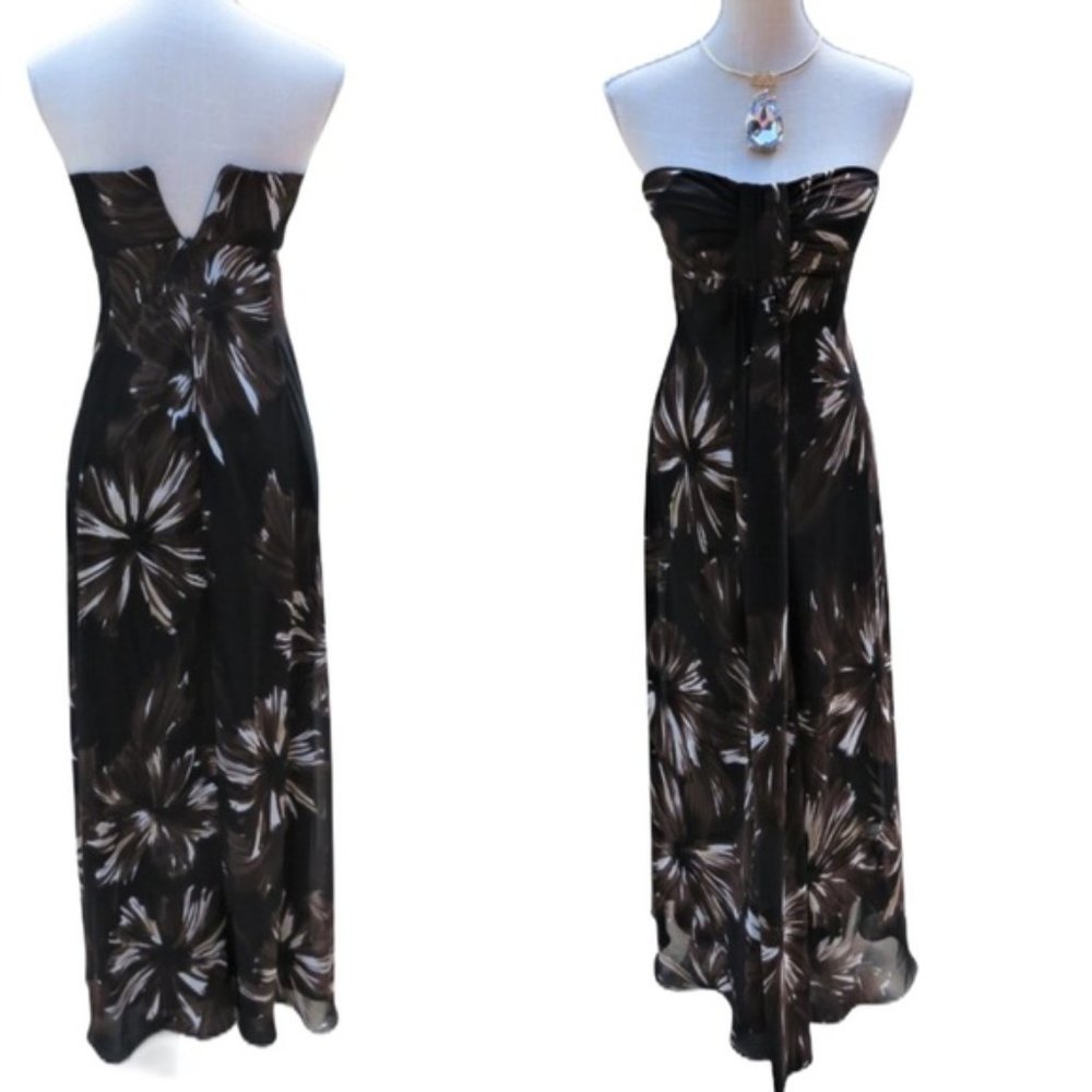 White House Black Market Strapless Maxi Dress